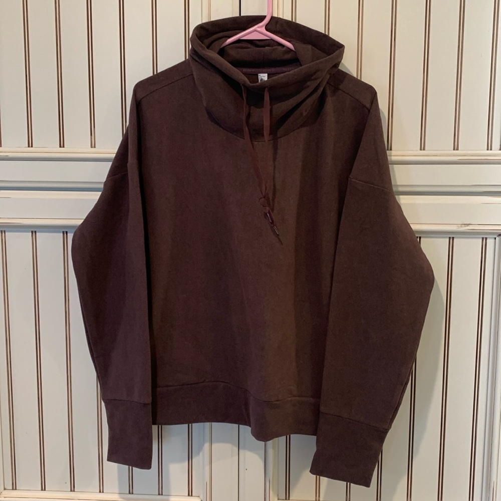 Brand new maroon pull over top with scrunch neck RBX active never worn soft